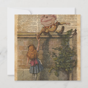 Illustration du livre Vintage Humpty Dumpty & Alic