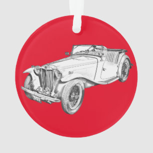 Illustration du MG Convertible Antique Sports Car