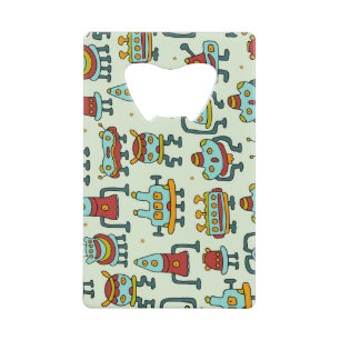 Illustration du Motif Vintage des Aliens robots