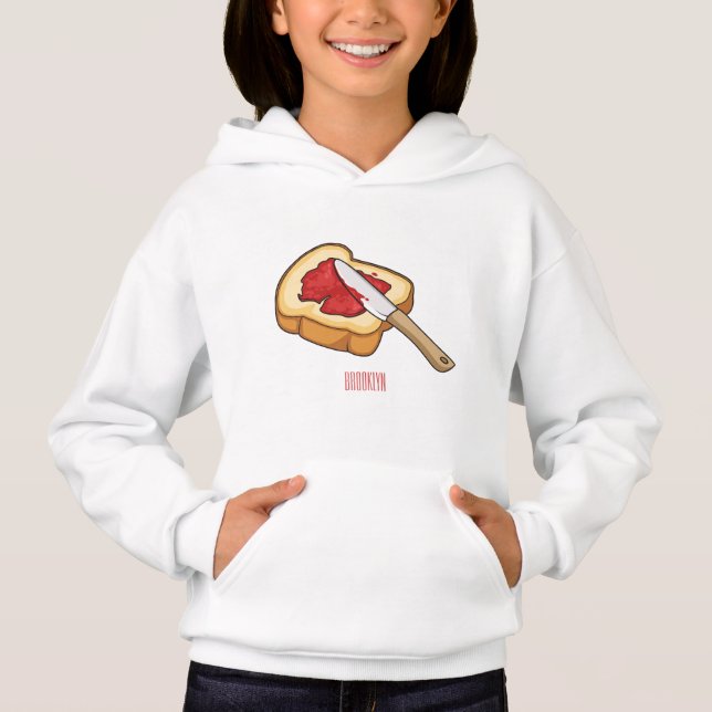 Illustration du pain et de la confiture (Devant)