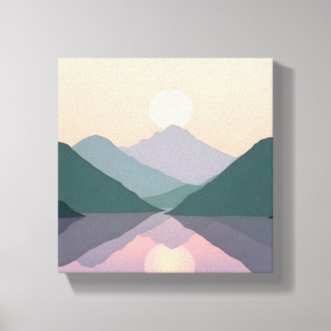 Illustration du paysage naturel toile d'impression (Recto)