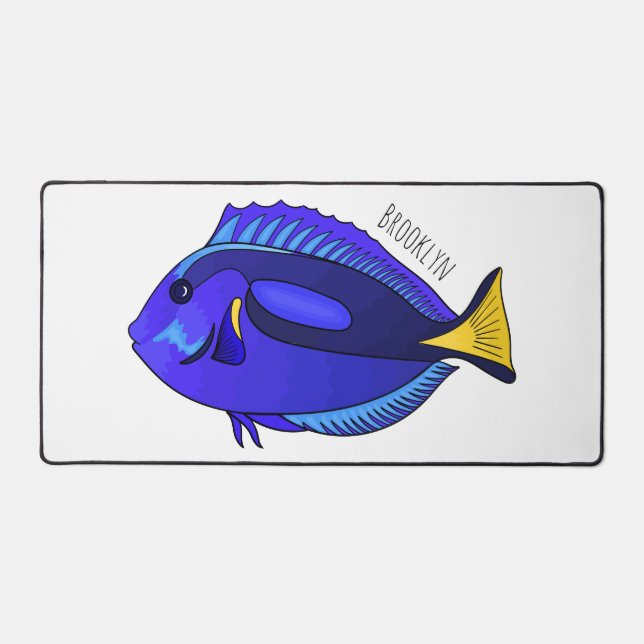 Illustration du poisson de la cuve bleue (Recto)
