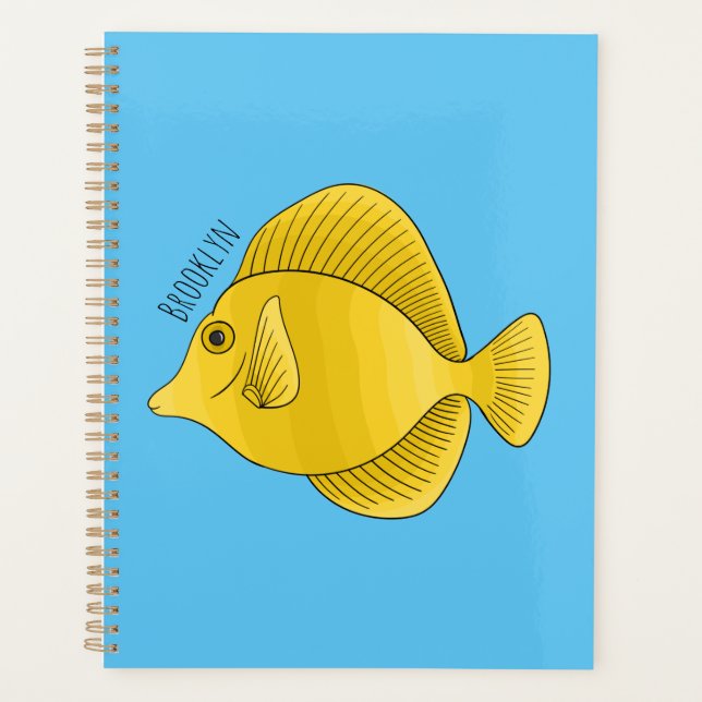 Illustration du poisson-tang jaune (Devant)