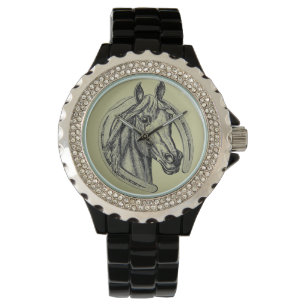 Illustration du portrait du cheval Montre à poign