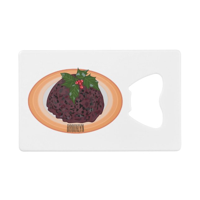 Illustration du pudding de Noël (Devant (Horizontal))