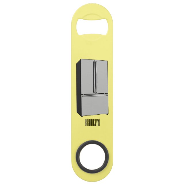 Illustration du réfrigérateur de porte française (Devant)