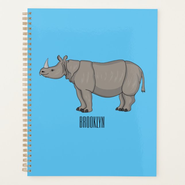 Illustration du rhinocéros de Javan (Devant)