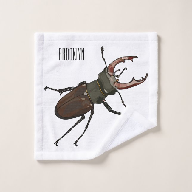 Illustration du scarabée de stade (Gant de toilette)