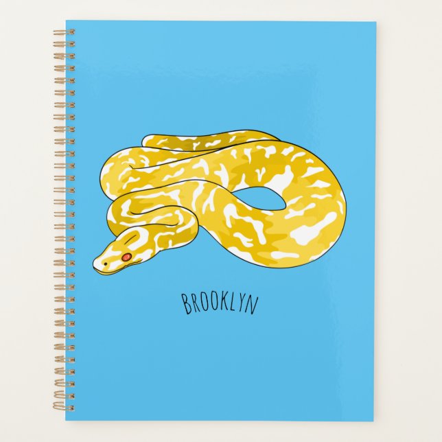 Illustration du serpent python birman (Devant)