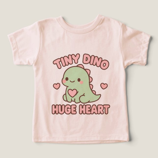 Illustration d'un adorable petit dinosaure au gran (Design Recto)