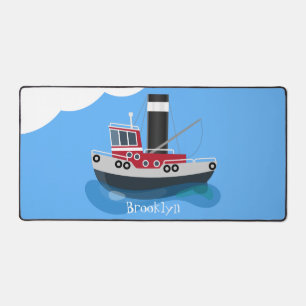 Illustration d'un bateau à chalutier mignon