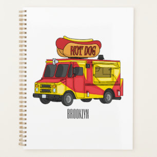 Illustration d'un camion de nourriture pour chien 