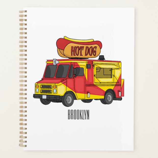 Illustration d'un camion de nourriture pour chien  (Devant)