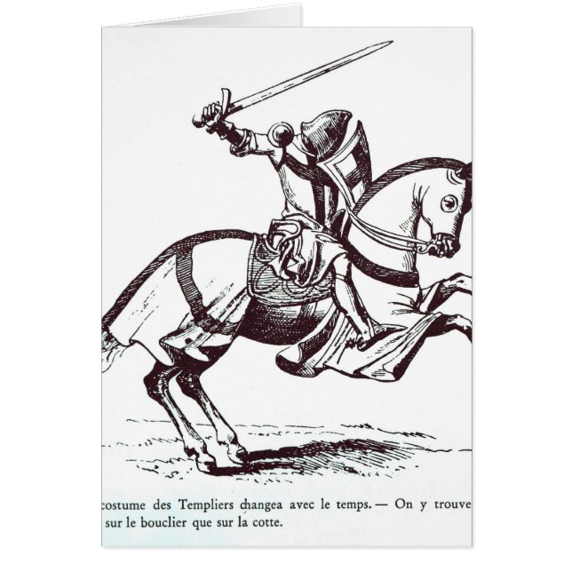 Illustration d'un chevalier Templar (Devant)