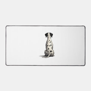 Illustration d'un chien dalmatien vintage vu de de