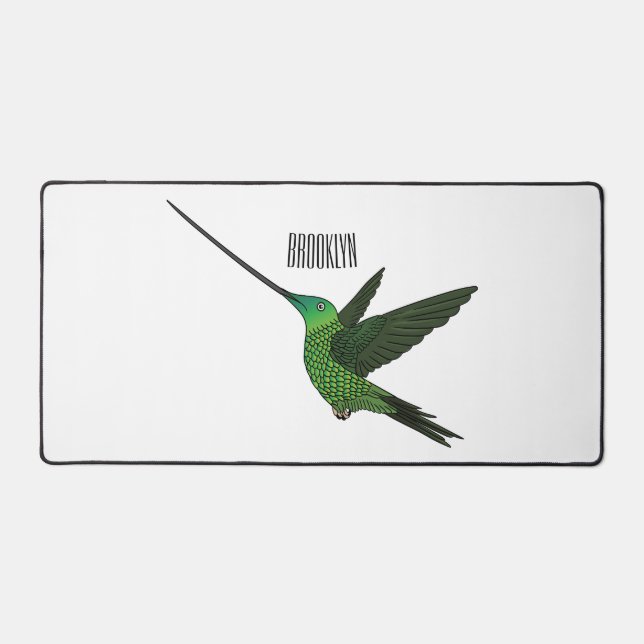 Illustration d'un colibri à bec épée (Recto)