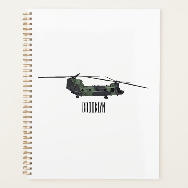 Illustration d'un hélicoptère de l'armée de Chinoo (Devant)