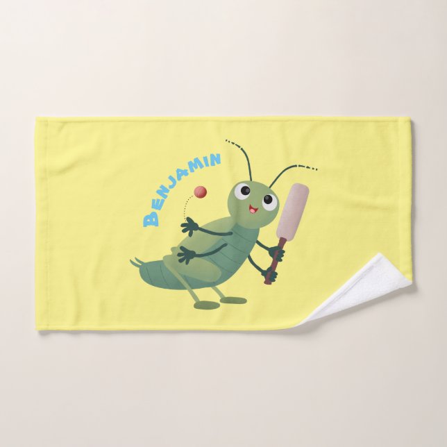 Illustration d'un insecte du cricket vert mou (Serviette à main)