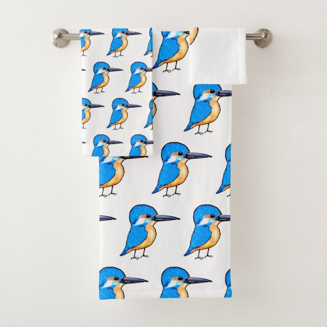 Illustration d'un joli martin-pêcheur bleu (En situation)