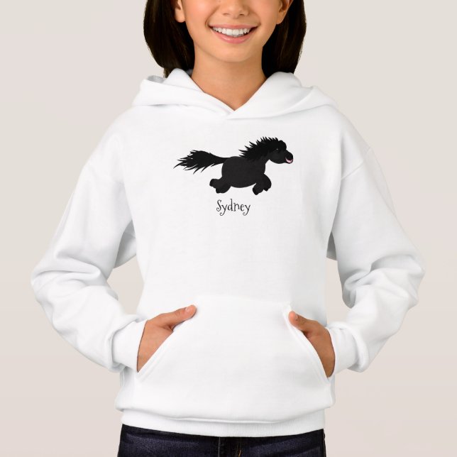 Illustration d'un poney de Shetland mignon (Devant)