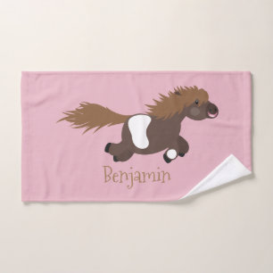 Illustration d'un poney de Shetland mignon