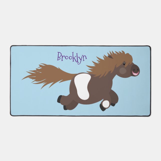 Illustration d'un poney de Shetland mignon (Recto)