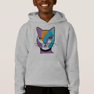 Illustration d'une femme de chat colorée