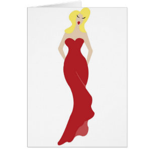 Illustration d'une femme élégante dans une robe
