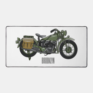Illustration d'une moto de croiseur militaire