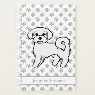 Illustration et nom de chien de dessin animé migno