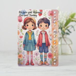 Illustration fantaisiste de enfants pour la fête d