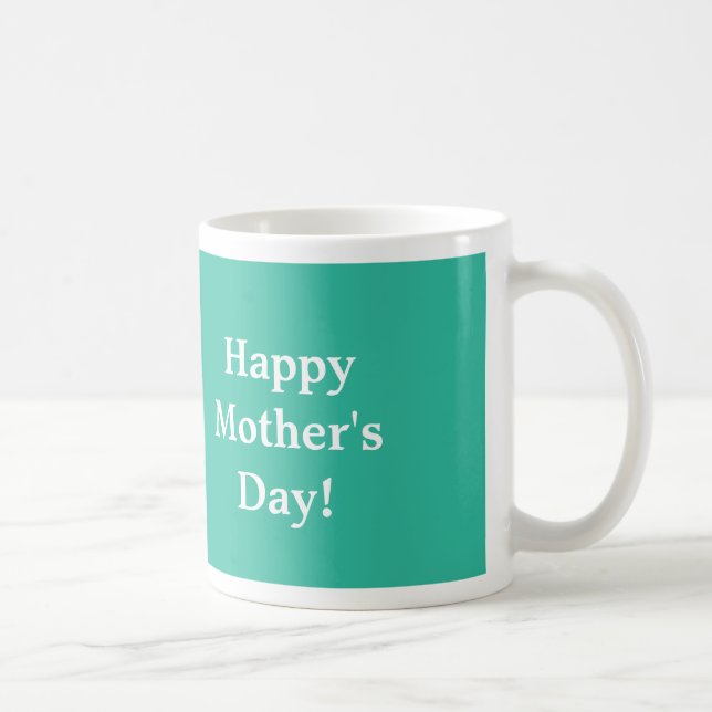 Illustration florale Joyeux Mug de la fête des mèr (Droite)