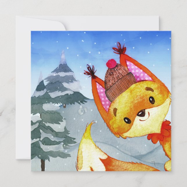 Illustration Fox Forest Woodland Friends (Devant)