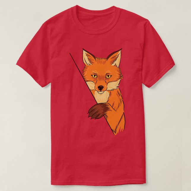 illustration fox T-shirt Premium (Design devant)