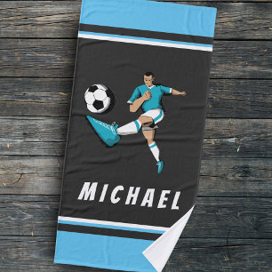 Illustration graphique d'un joueur de football don