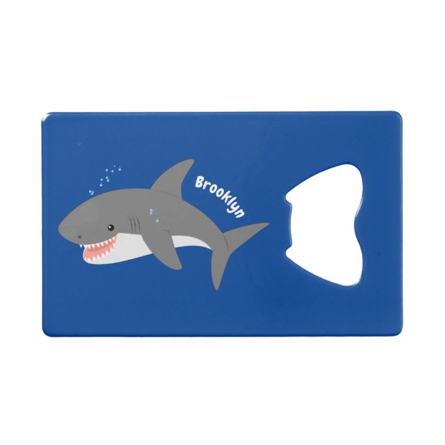 Illustration joyeuse du grand requin blanc (Devant (Horizontal))