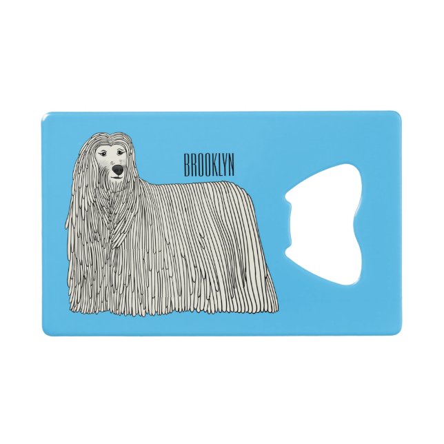 Illustration Komondor pour chien (Dos Horizontal)