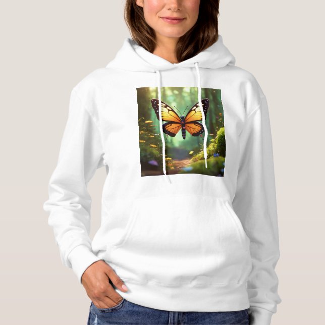 Illustration Lifelike Butterfly ' Sweat - shirt à  (Devant)