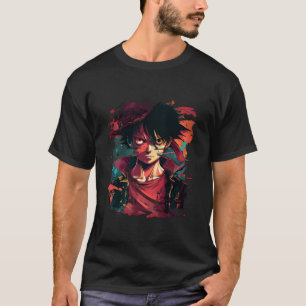 Illustration Luffy - T-shirt d'artisanat de style 