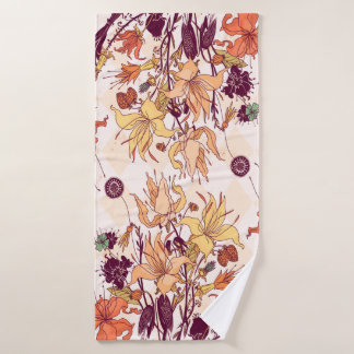 Illustration matricielle. Motif fleur clair sur co