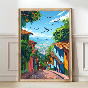 Illustration Medellín Impression Colombie Medellín
