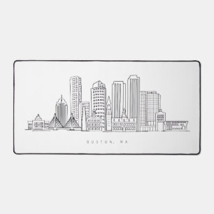 Illustration minimaliste de l'horizon de la ville 