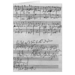 Illustration musicale manuscrite