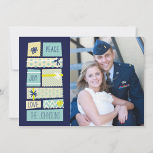 Illustration Noël présente un Carte photo de vacan