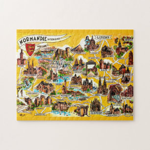 Illustration Normandie France Jigsaw Puzzle