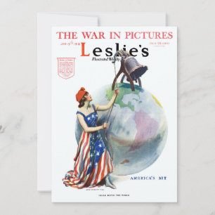 Illustration patriotique vintage de Lady Liberty p