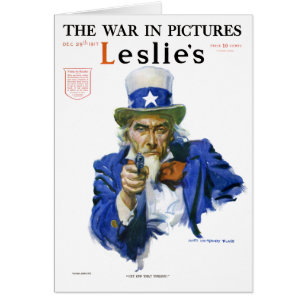 Illustration patriotique vintage de l'oncle Sam po