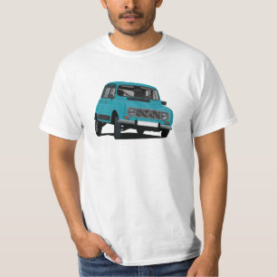 Illustration Renault R4 - en T-shirt 38 couleurs