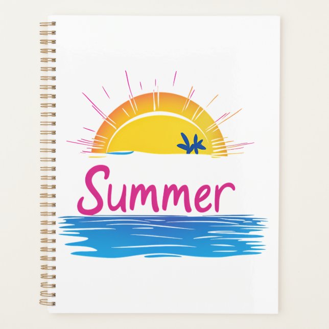 Illustration Sunset Summer Beach (Devant)