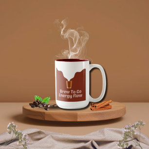 Illustration vapeur café Mug